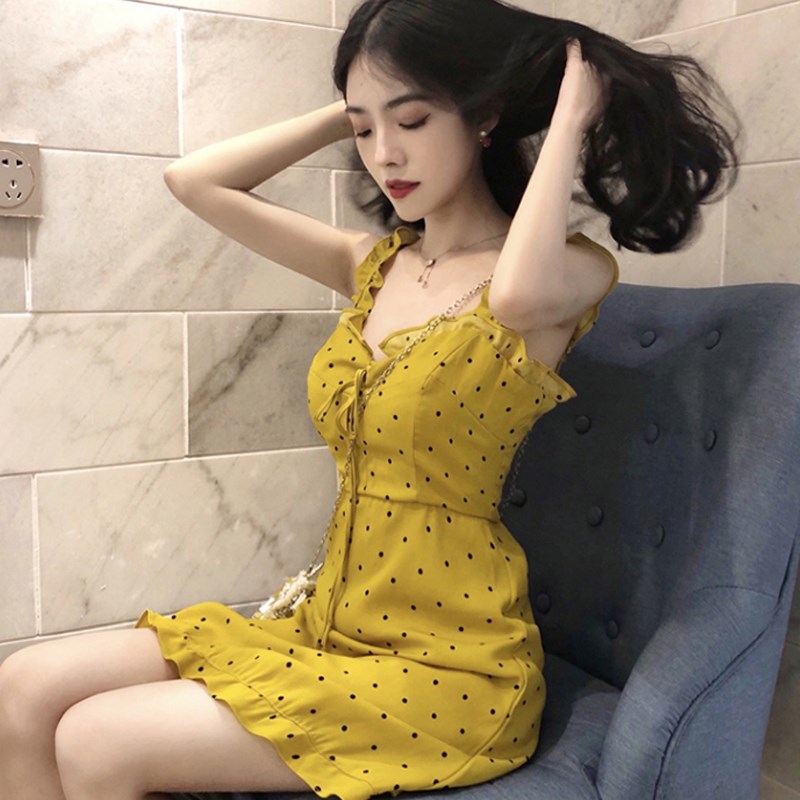歐洲站2019夏季新款法式sukol無袖吊帶小清新少女顯瘦時尚連衣裙在類目 女裝/女士精品, 大碼女裝中 - 來自Buy2taobao.com提供專業的淘寶代購服務