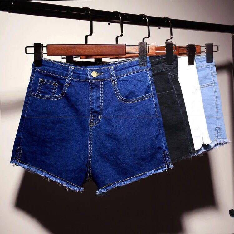 2018破洞牛仔裤裙女高腰牛仔短裤女荷叶边裤弹力显瘦宽松热裤潮在类目 女装/女士精品, 牛仔裤中 - 来自Buy2taobao.com提供专业的淘宝代购服务