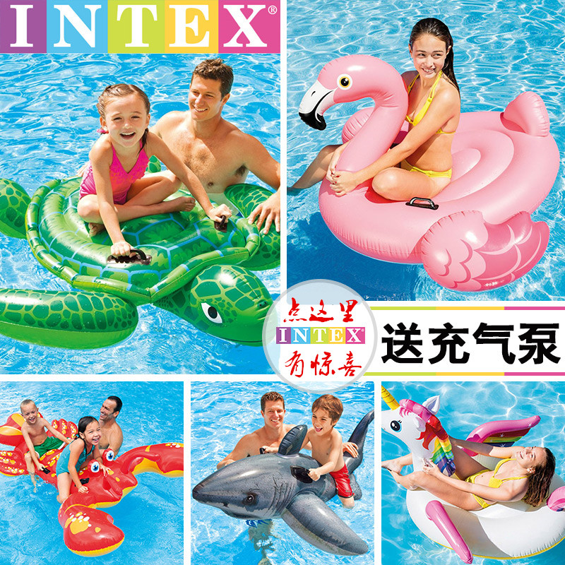 正品INTEX水上坐騎動物遊泳圈充氣大海龜火烈鳥浮排兒童成人座圈在類目 運動/瑜伽/健身/球迷用品, 游泳, 戲水玩具中 - 來自Buy2taobao.com提供專業的淘寶代購服務