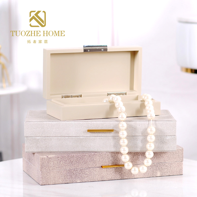 European style Northern Europe Simplicity Home Furnishing Metal buckle Storage box Open Houses Soft decorations Decoration bedroom jewelry storage boxin the Home accessories , Decorative items , Jewelry Box category - from Buy2taobao.com to provide professional Taobao agent buy service