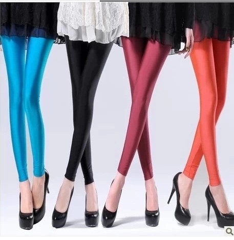 Summer and autumn fat MM pinkycolor Mercerized Ninth pants Paige Borneol Leggings Exorcism gloss Thin section Fitness pantsin the Women's clothing/Boutique , Pants , Leggings category - from Buy2taobao.com to provide professional Taobao agent buy service