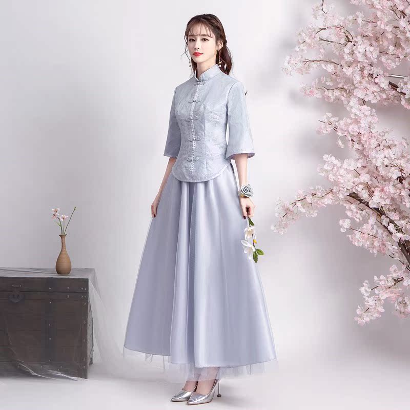 中式伴娘服女2019新款姐妹团中国风伴娘团礼服复古民国风旗袍春在类目 女装/女士精品, 婚纱/旗袍/礼服, 礼服/晚装中 - 来自Buy2taobao.com提供专业的淘宝代购服务