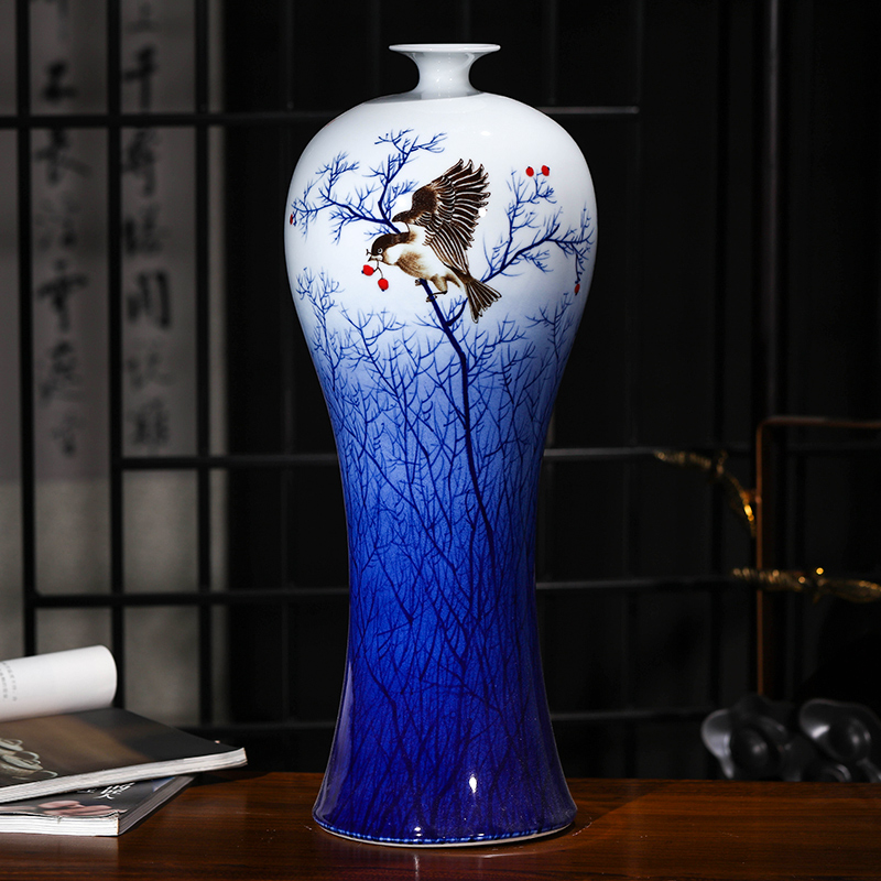 Jingdezhen Ceramics master Hand drawn Blue and white porcelain vase To fake something antique Chinese style a living room Home Furnishing ornament Decoration Largein the Home accessories , Vase/Flower/Artificial flowers/Imitation jewelry , Flower/Vase , Vase category - from Buy2taobao.com to provide professional Taobao agent buy service