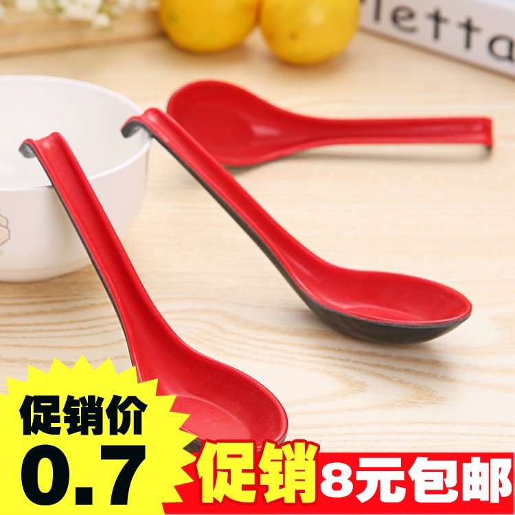 Restaurant a soup spoon Long handle Plastic Spoon Soup spoon household Red and black Melamine Spoon children Small spoon Dishesin the Kitchen/Cooking utensils , Cooking utensils , Cooking spoon shovel , Spoon category - from Buy2taobao.com to provide professional Taobao agent buy service