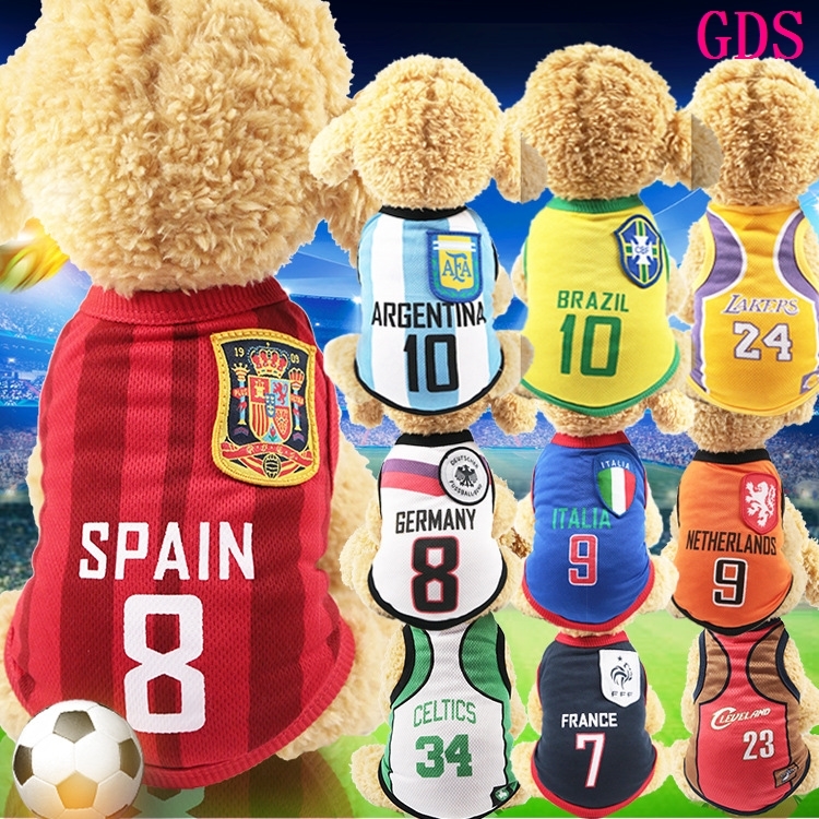 Dog clothes Mesh football Basketball Pets World Cup Pet costumes Supplies Dog clothesin the Pet/Pet food and supplies , Pet apparel and accessories , Clothing/Supplies custom (New) , Pet clothing category - from Buy2taobao.com to provide professional Taobao agent buy service