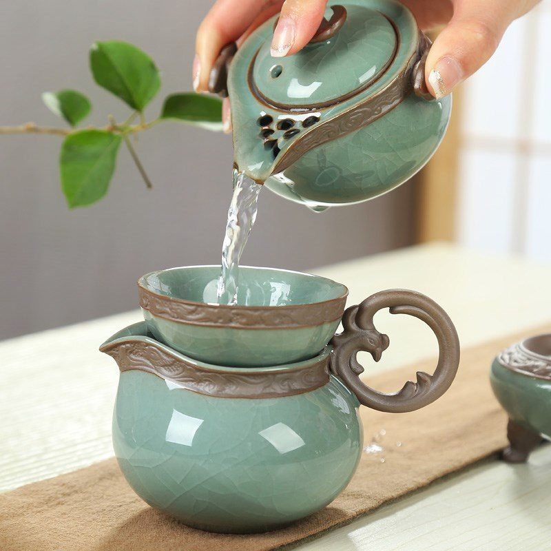 Opening ceramic kiln gift set kung fu tea set gift box|ruв категории посуда, чайный сервиз, кунг - Фу, чайный сервиз - от Buy2taobao.com для оказания профессиональной услуги покупки агента Taobao