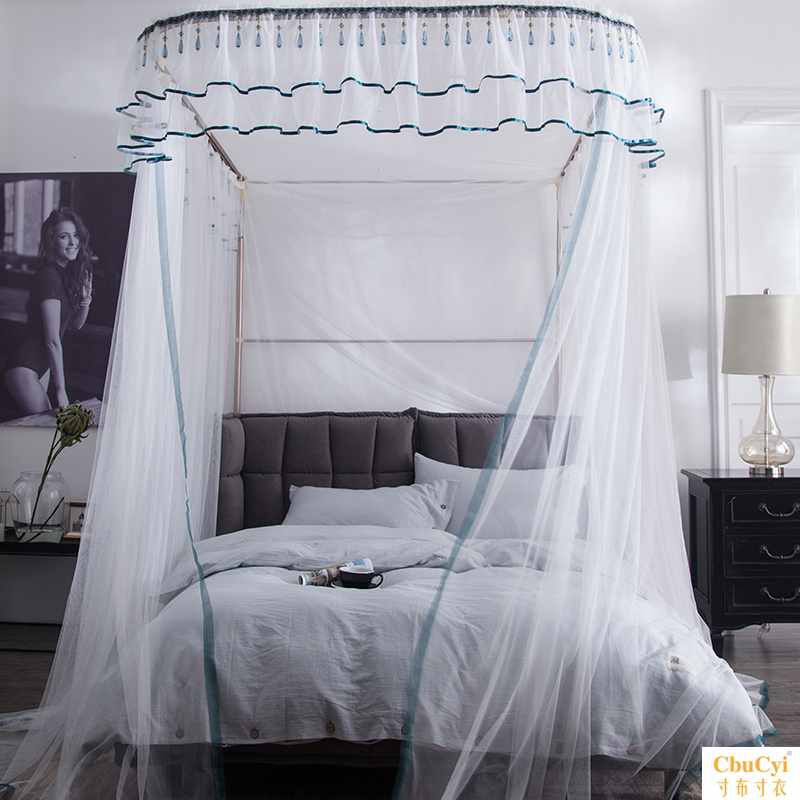 Japanese Simplicity u- guide Mosquito net white grey household 1.8m2 encryption thickening Three-doorin the Bedclothes , Mosquito net category - from Buy2taobao.com to provide professional Taobao agent buy service