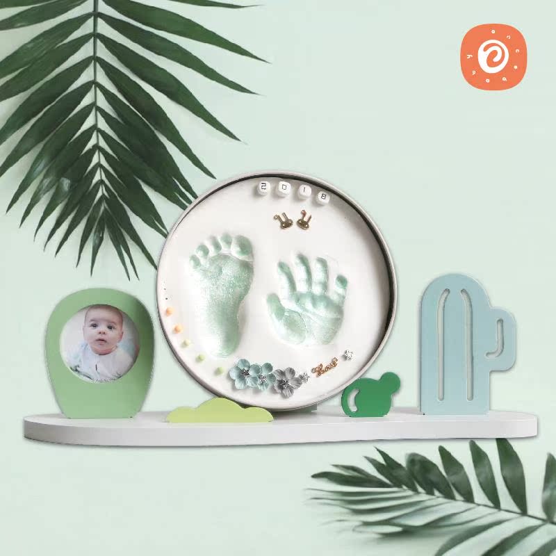 Once Baby宝宝手足印泥新生婴儿手脚印胎毛纪念品diy创意百天礼物|msdalam kategori Toy/bayi/teka-teki/blok bangunan/model, Baby Ji Nianpin/Produk peribadi, tapak kaki tangan - dari Buy2taobao.com untuk memberikan perkhidmatan ejen Taobao profesional membeli