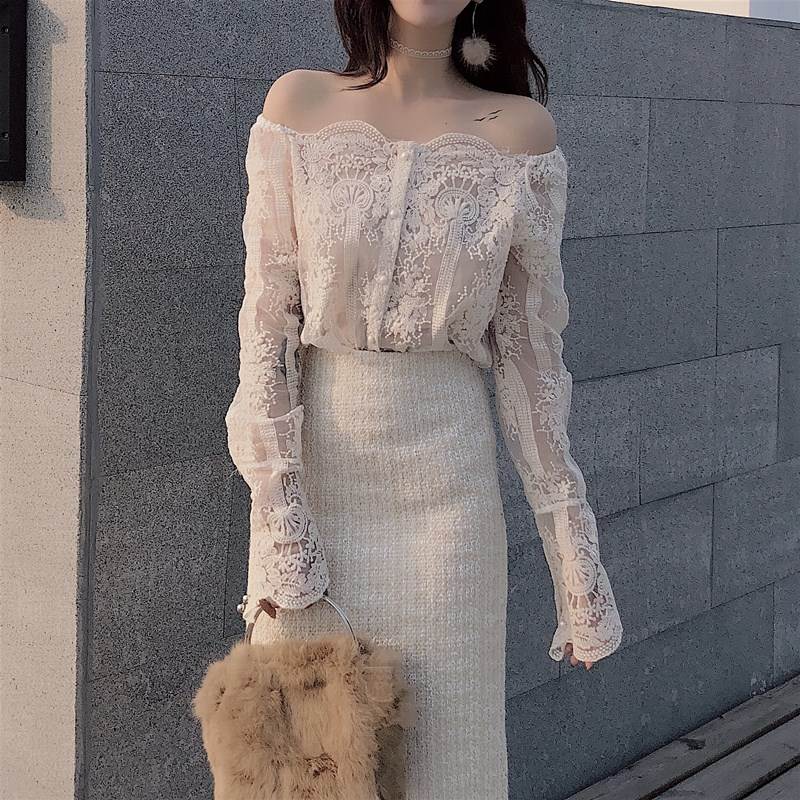 Chiffon jacket Ultra cents princess Set of parts new pattern Blouse strapless suit Western style lady Spring 2018 fashionin the Women's clothing/Boutique , Lace shirt/Chiffon shirt category - from Buy2taobao.com to provide professional Taobao agent buy service