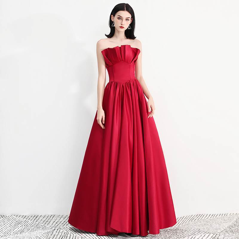 红色敬酒服新娘结婚2019春季新款宴会晚礼服长款答谢宴会显瘦女裙|msdalam kategori Butik wanita / wanita, perkahwinan/Cheongsam/pakaian, pakaian/malam - dari Buy2taobao.com untuk memberikan perkhidmatan ejen Taobao profesional membeli