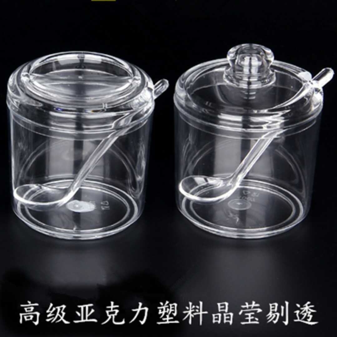 2-12只装 亚克力塑料调料盒(配勺子) 辣椒油罐味精盐盒糖缸调味罐|ruв категории посуда, посуда, бутылка/цистерна - от Buy2taobao.com для оказания профессиональной услуги покупки агента Taobao