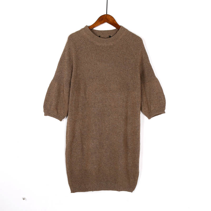 New products College wind pagoda sleeve sweater literature Retro Simplicity Self cultivation Show thin Three Quarter Sleeve Mid length version Base coatin the Women's clothing/Boutique , Sweaters category - from Buy2taobao.com to provide professional Taobao agent buy service