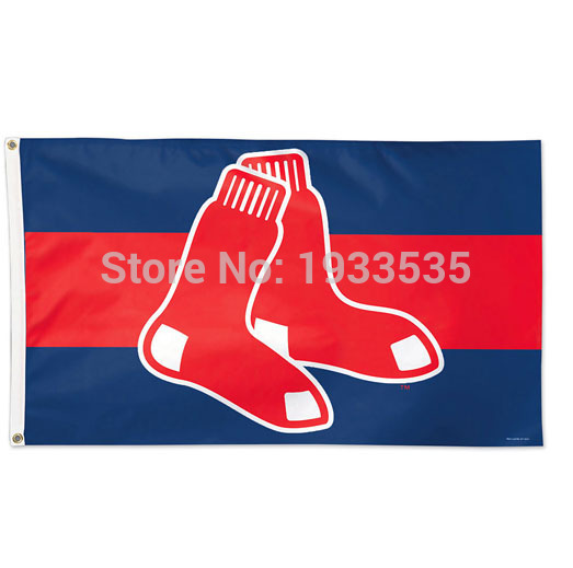 外贸棒球波士顿红袜队户外旗帜mlb boston red sox usa flag