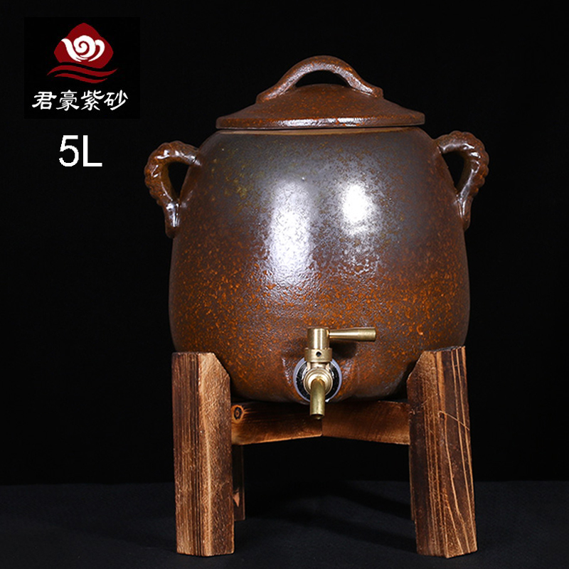 紫砂水缸 陶瓷酒壇 台式日式酒罐 白酒藥酒楊梅酒壇泡酒壇 送木架在類目 餐飲具, 酒壺/酒杯/酒具, 家用酒壺中 - 來自Buy2taobao.com提供專業的淘寶代購服務