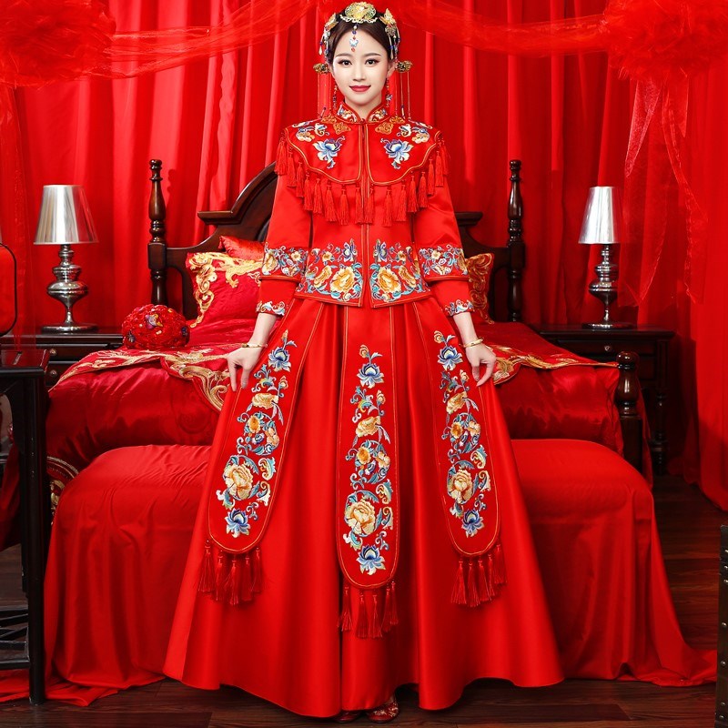 Chinese style Wedding dress men and women suit summer lovers Tang costume Chinese style 2017 Clothes & Accessories Hijab Fashion show Peonyin the Women's clothing/Boutique , Wedding/Cheongsam/Formal dress , Cheongsam category - from Buy2taobao.com to provide professional Taobao agent buy service