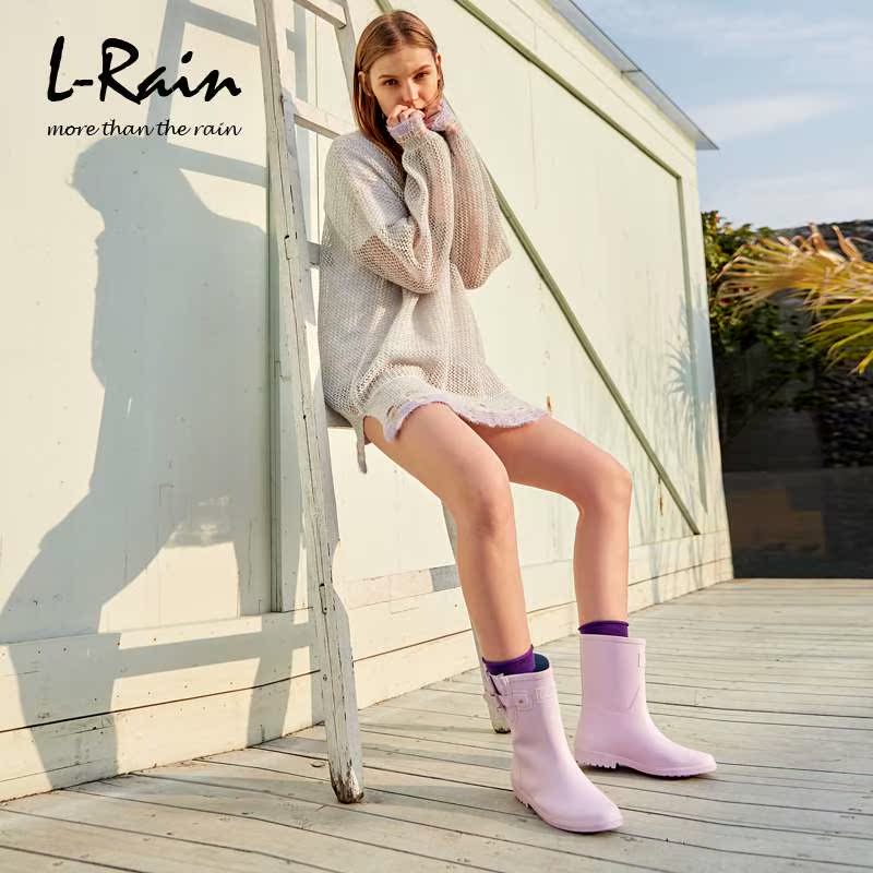 l_rain Rain shoes Solid In cylinder Water shoes 2019 new pattern Europe and America wear-resisting waterproof non-slip Boots Overshoesin the Women's Shoes, Rain Boots category - from Buy2taobao.com to provide professional Taobao agent buy service