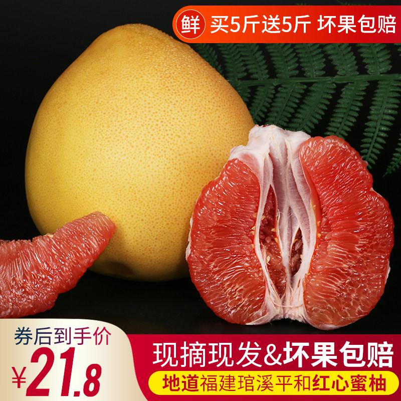 红心柚子10斤大果当季新鲜孕妇水果现摘现发福建琯溪平和红肉蜜柚