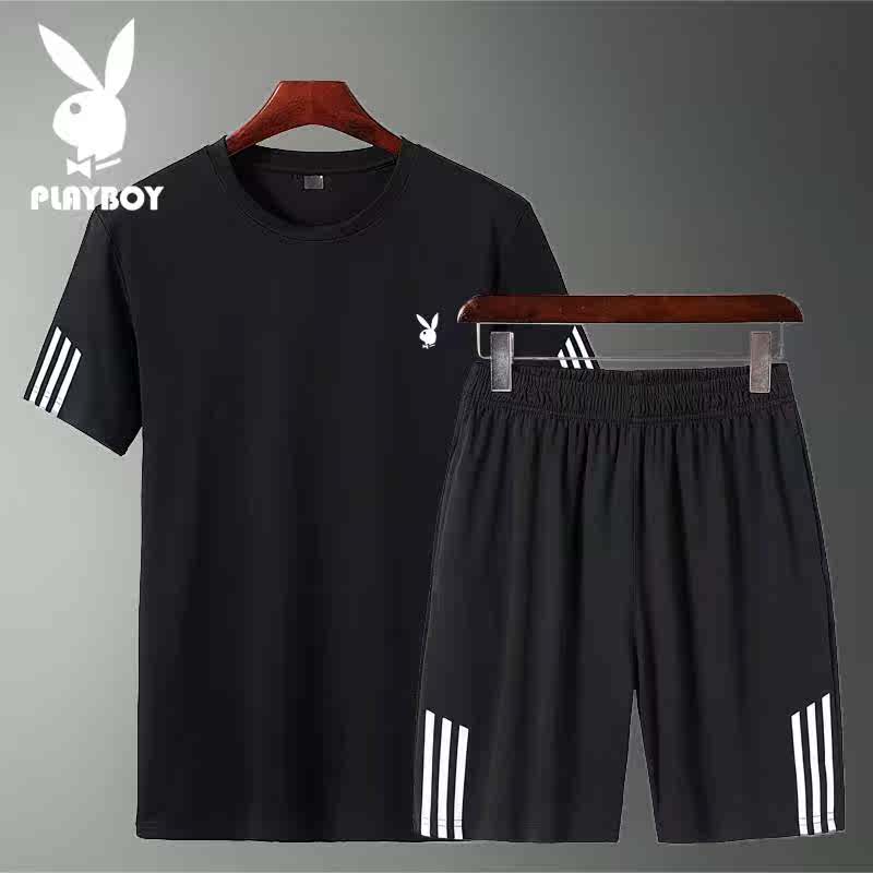 Large motion Bodybuilding man summer Add fertilizer enlarge Short sleeved T-shirt suit Quick dryingin the Men's clothing, Casual pants category - from Buy2taobao.com to provide professional Taobao agent buy service