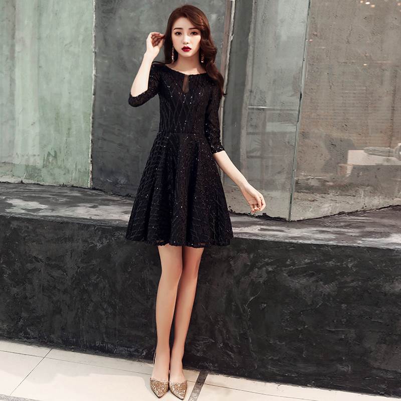 Dress dress 2019 banquet party have cash less than that is registered in the accounts Show thin new pattern black Evening dress Dress simple Generousin the Women's clothing/Boutique , Wedding/Cheongsam/Formal dress , Formal dress/Evening category - from Buy2taobao.com to provide professional Taobao agent buy service