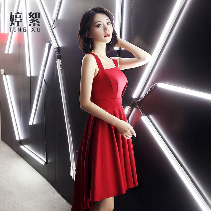 Banquet evening dress 2019 new pattern Toast Show thin gules Dress marry bride camisole Dressin the Women's clothing/Boutique , Wedding/Cheongsam/Formal dress , Formal dress/Evening category - from Buy2taobao.com to provide professional Taobao agent buy service