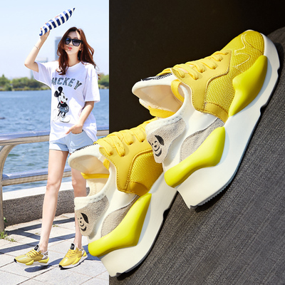 运动鞋女网面透气休闲鞋女2019夏季新款女鞋韩版百搭超火老爹鞋女