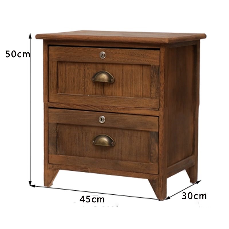 cabinet Bedside bedside cupboard Lock solid wood Simplicity Storage Bedroom cabinet Drawer Retro Do the old Storage Bucket cabinetin the Residential furniture , Cabinet , Bedside cabinet category - from Buy2taobao.com to provide professional Taobao agent buy service