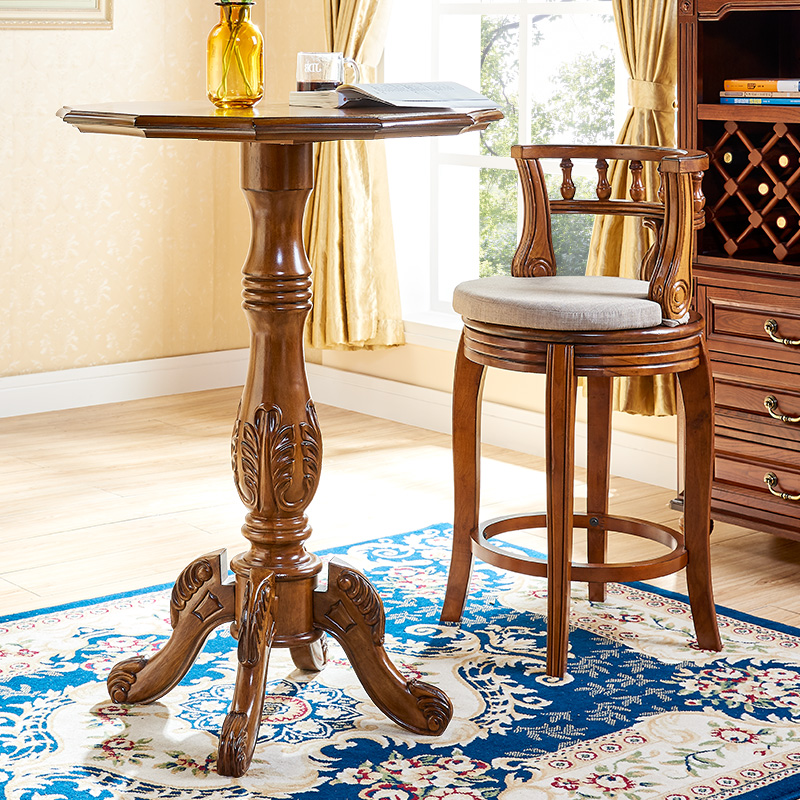 European style solid wood Bar Desk high-grade American style household Bar tables Tall Table a living room leisure time circularin the Business/Office Furniture , Entertainment/Bar/KTV Furniture , Bar Desk category - from Buy2taobao.com to provide professional Taobao agent buy service