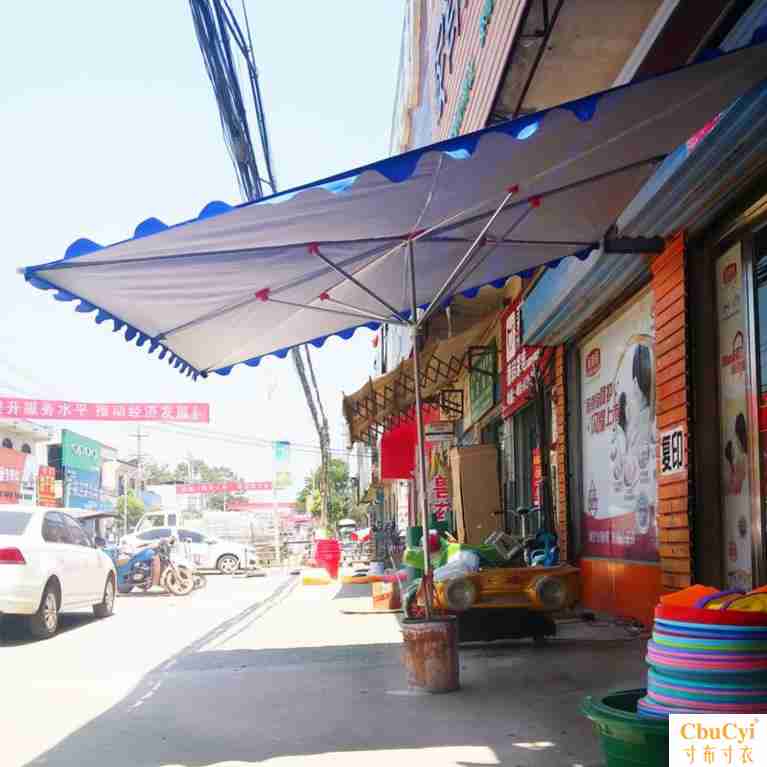 餐厅折叠伞清新靠墙半边遮阳伞户外别墅中柱女士雨蓬露天户外广告在类目 居家日用, 伞/雨具/防雨/防潮, 伞中 - 来自Buy2taobao.com提供专业的淘宝代购服务