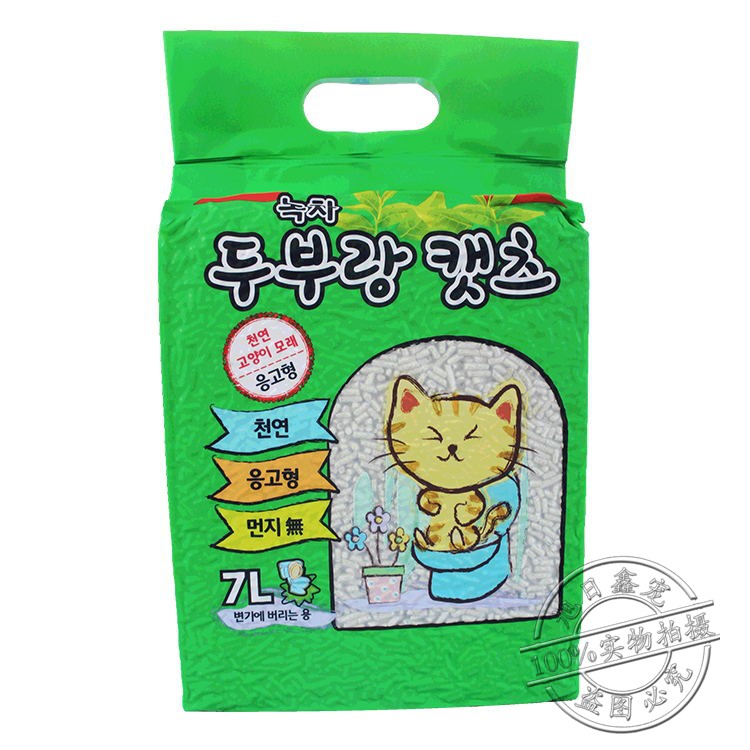 lovecat豆腐猫砂韩国爱猫绿茶猫沙7L 多省包邮除臭 吸水迅速结团|ruв категории животное/Животное питание и принадлежностей, кошка/собака красоты уборки, кошачий - от Buy2taobao.com для оказания профессиональной услуги покупки агента Taobao