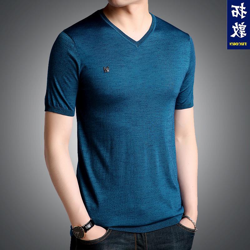 high-grade brand Borneol Sweater Short sleeved T-shirt Thin section Lockets middle age dad T-shirt half sleevein the Men's clothing, Knitwear/Sweaters category - from Buy2taobao.com to provide professional Taobao agent buy service
