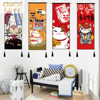 日式挂毯卧室挂画招财猫挂旗壁毯遮挡电表墙面装饰背景布墙画挂布|ruв категории домашний ткань, гобелен/гобелен - от Buy2taobao.com для оказания профессиональной услуги покупки агента Taobao
