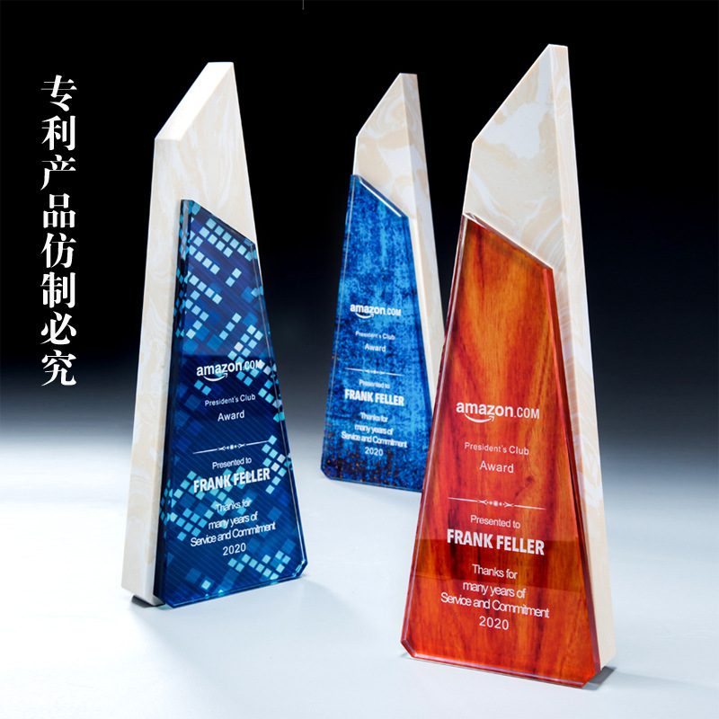 新款水晶奖杯定制定做创意年终会颁奖大理石奖杯彩色刻字定制在类目 饰品/流行首饰/时尚饰品新, 摆件中 - 来自Buy2taobao.com提供专业的淘宝代购服务