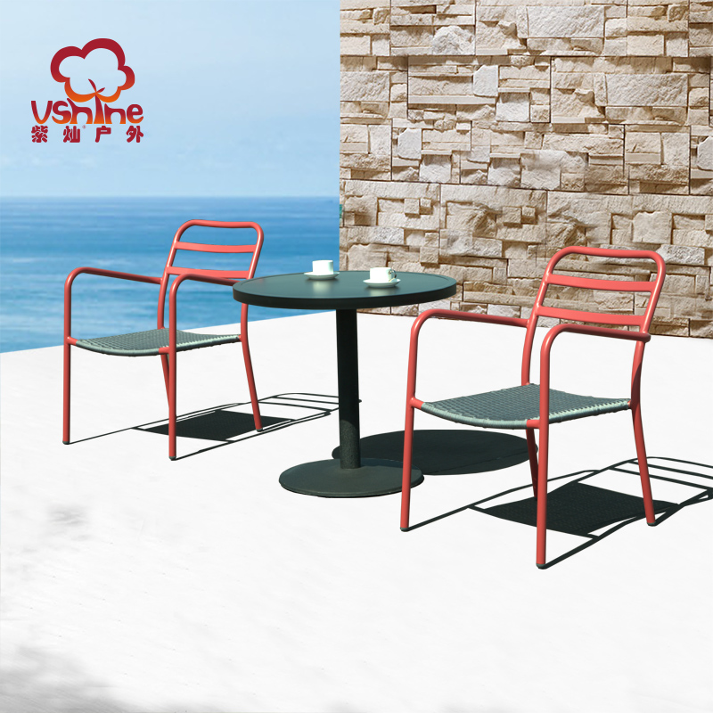 Purple Can outdoors Tables and chairs Three-piece Suite Simplicity Wicker chair Small coffee table combination Modern garden courtyard balcony leisure time Tables and chairsin the Residential furniture , Outdoor/Patio furniture , Chairs Kit category - from Buy2taobao.com to provide professional Taobao agent buy service
