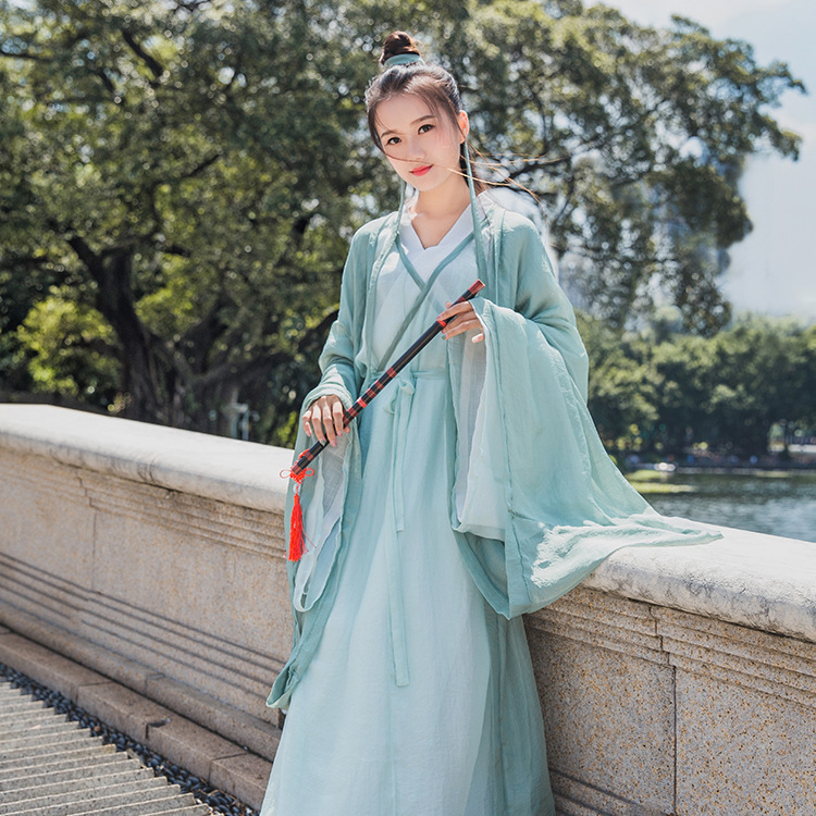 诗际交领汉服男女古装明制魏晋风广袖改良夏日常齐腰大袖衫中国风|msdalam kategori Butik wanita / wanita, pakaian/pakaian kebangsaan/peringkat pakaian, pakaian kebangsaan/pakaian - dari Buy2taobao.com untuk memberikan perkhidmatan ejen Taobao profesional membeli