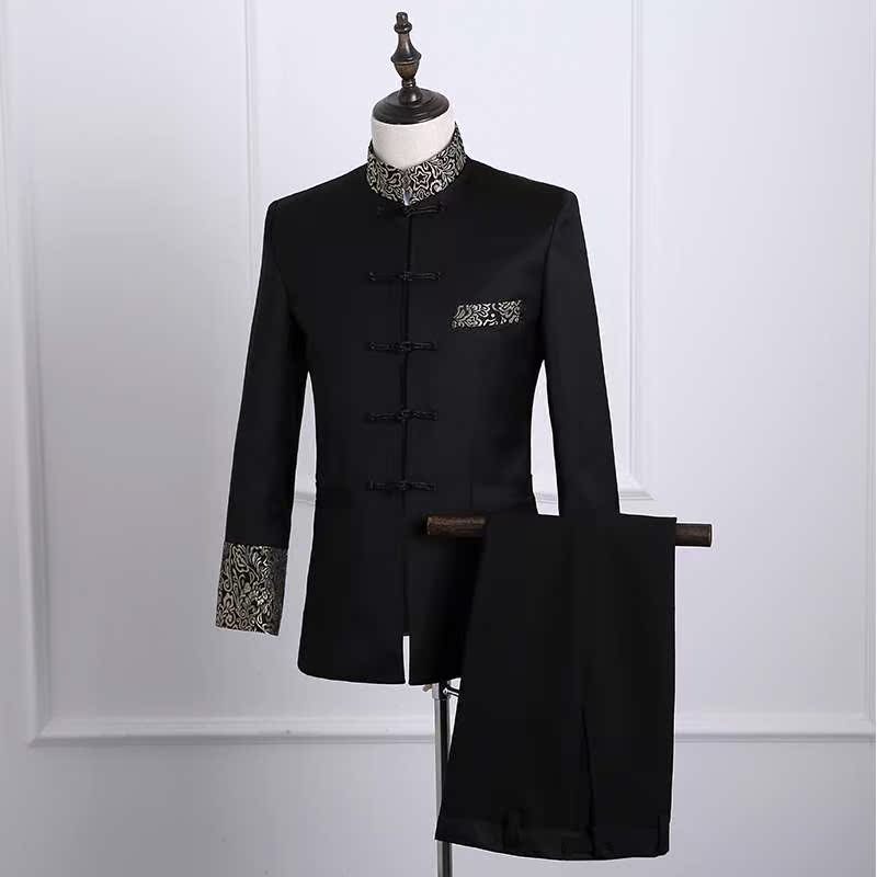 中式主持人服装男成人中山装演出服盘扣礼服套装中国风表演合唱团在类目 男装, 民族服装中 - 来自Buy2taobao.com提供专业的淘宝代购服务