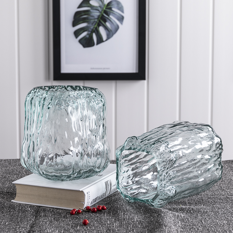 晋豹家居轻奢花瓶现代简约彩色玻璃透明摆件餐桌客厅插花水培饰品|ruв категории Домашний быт, ваза/цветок/искусственные цветы/моделирование украшения, цветок/ваза, ваза - от Buy2taobao.com для оказания профессиональной услуги покупки агента Taobao