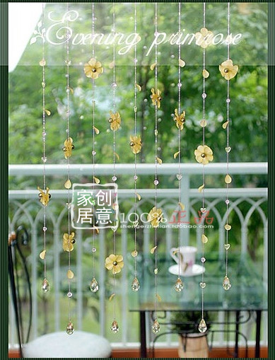 婚房太陽花花瓣挂簾仿水晶珠簾韓版亞克力臥室房間軟玄關隔斷門簾在類目 居家布藝, 窗簾門簾及配件, 珠簾/掛簾中 - 來自Buy2taobao.com提供專業的淘寶代購服務