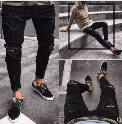 black jeans men men jeans pants trousers men casual for 2018|ruв категории Мужская одежда, джинсы - от Buy2taobao.com для оказания профессиональной услуги покупки агента Taobao