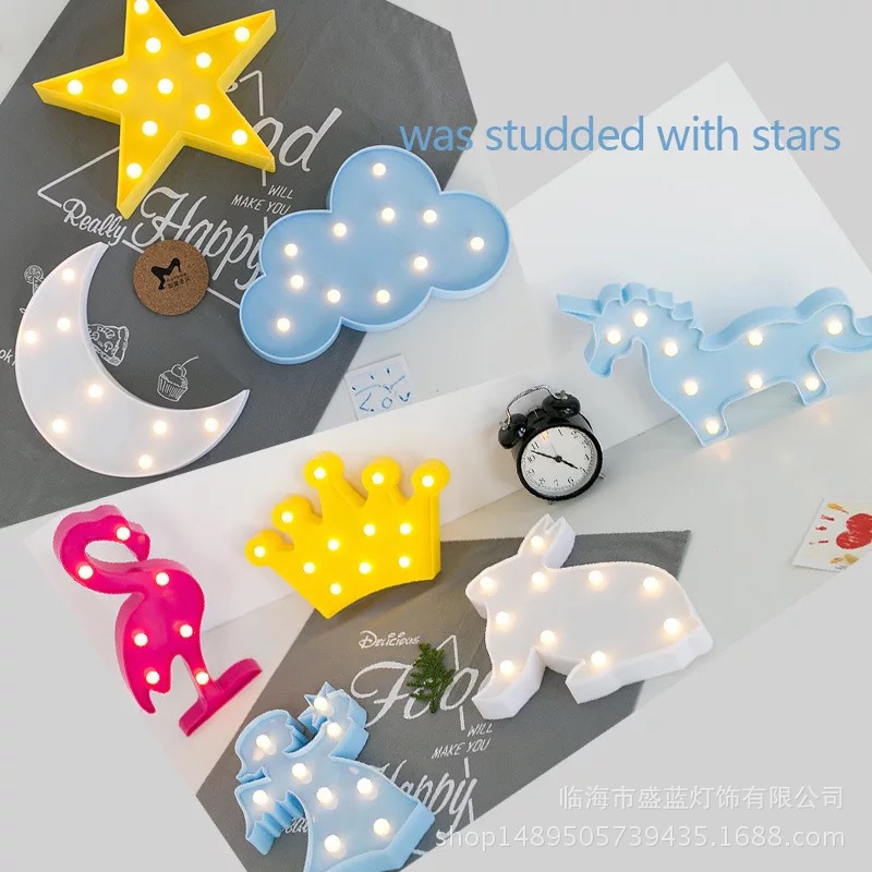 the republic of korea Night light Cactus LED star Flamingo love festival letter light source modelling Decorative lampin the Decoration main material , Lamps , Nightlight category - from Buy2taobao.com to provide professional Taobao agent buy service