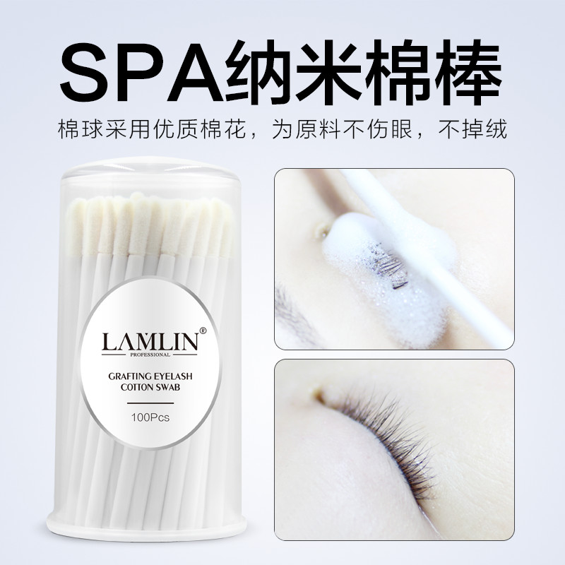 LAMLIN Grafted eyelashes SPA Nanoscale cotton rod Deep cleaning Eye cosmetology clean Swab 100 Sticksin the Makeup/Perfume/Beauty tools , Other Beauty Tools , Makeup/Beauty Tools category - from Buy2taobao.com to provide professional Taobao agent buy service