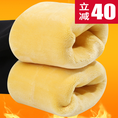 冬季加绒加厚打底裤外穿超厚显瘦高腰保暖裤东北特厚一体棉裤女冬