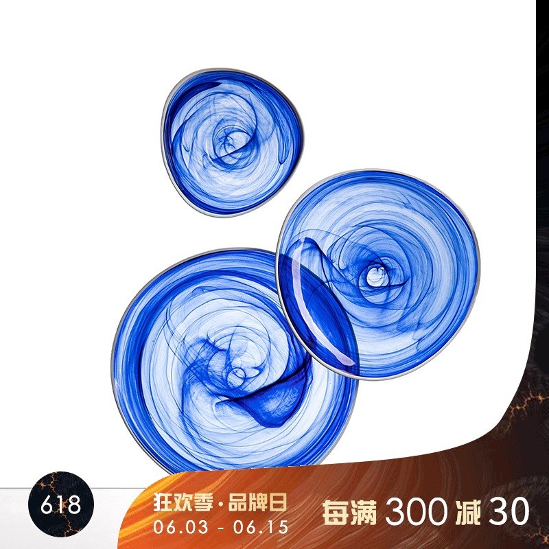 柏斐家饰 土耳其进口个性创意玻璃餐盘餐碗 现代简约客厅装饰摆件|msdalam kategori pinggan mangkuk, pinggan mangkuk, Dish - dari Buy2taobao.com untuk memberikan perkhidmatan ejen Taobao profesional membeli