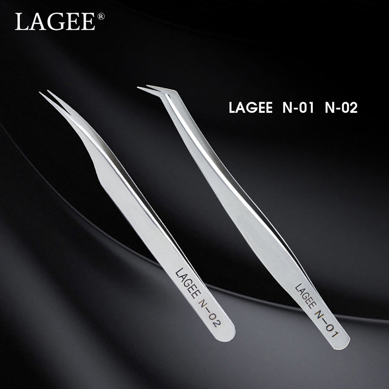 LAGEE/ Stainless steel grafting eyelash Precise Tweezers Elbow Easy Slide Easy fatigue Tweezersin the Personal Care/Health/Massage equipment , Cosmetology/Body aids , Eyelash Curler category - from Buy2taobao.com to provide professional Taobao agent buy service