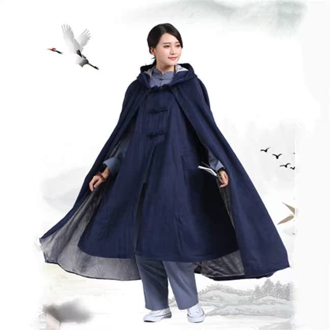 新僧服冬季长款外套披风男女僧人居士禅修双层毛绒古风斗篷打坐|msdalam kategori Butik wanita / wanita, pakaian/pakaian kebangsaan/peringkat pakaian, pakaian kebangsaan/pakaian - dari Buy2taobao.com untuk memberikan perkhidmatan ejen Taobao profesional membeli
