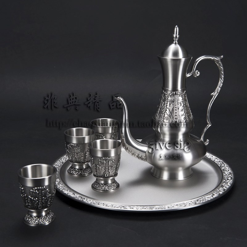 Thailand Tin European style Wine suit business affairs Handicraft birthday carving Conference Wedding giftin the Arts and crafts , Overseas Crafts , Thai specialties category - from Buy2taobao.com to provide professional Taobao agent buy service