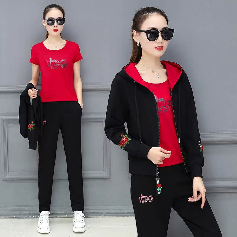 fashion 2019 spring clothes new pattern fashion leisure time motion suit spring and autumn Three Sweater mlb Women's wearin the Women's clothing/Boutique , Set/Student uniforms/Work uniforms , Leisure sports suit category - from Buy2taobao.com to provide professional Taobao agent buy service