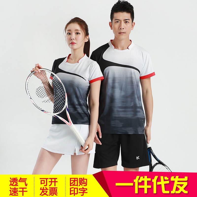 羽毛球服套装男女情侣2019新款运动队服短袖速干透气印字|ruв категории движение/йога/фитнес/фанаты товаров, бадминтон, бадминтон одежды - от Buy2taobao.com для оказания профессиональной услуги покупки агента Taobao