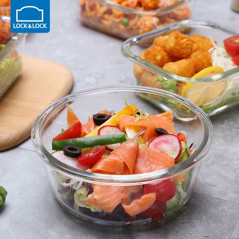 Lock & Lock Crisper Heat Glass Separated Microwave Oven Lunch box seal up Storage Bento Box LLG861in the Tableware , Fresh container/Fresh Containers , Crisper category - from Buy2taobao.com to provide professional Taobao agent buy service