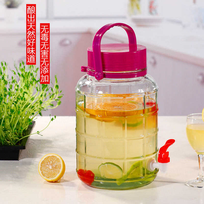 Glass bubble The wine bottle Pickle Enzyme Faucet Wine Tincture Canister 2 pounds 4 pounds 10 Jinin the Home accessories , Decorative items , Storage tank category - from Buy2taobao.com to provide professional Taobao agent buy service