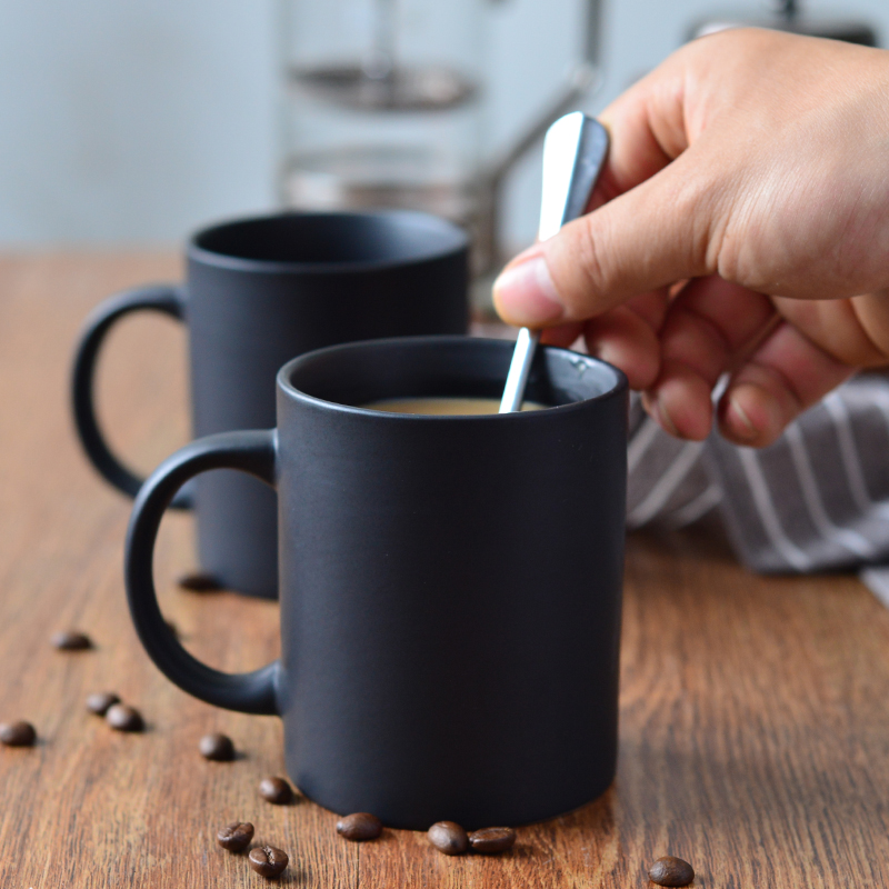 European style classic black Matte ceramics mark glass capacity Water cup Simplicity Generous Scrub coffee Milk Cupin the Tableware , Coffee , Mug category - from Buy2taobao.com to provide professional Taobao agent buy service